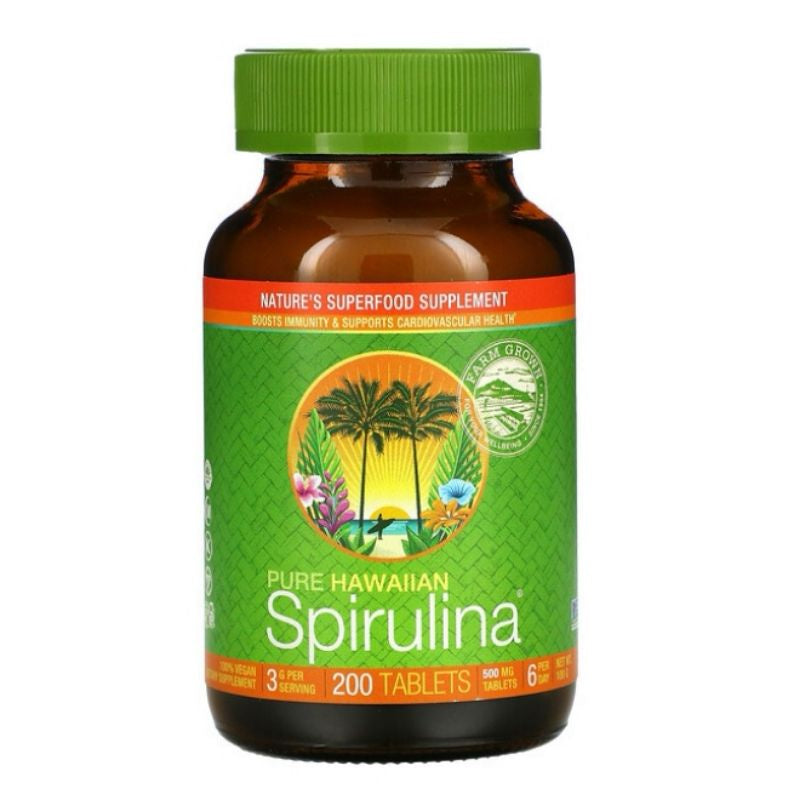 Low Cost PH | Nutrex Hawaii, Pure Hawaiian Spirulina 500 mg, Vegan, Supports Immune System, Heart.