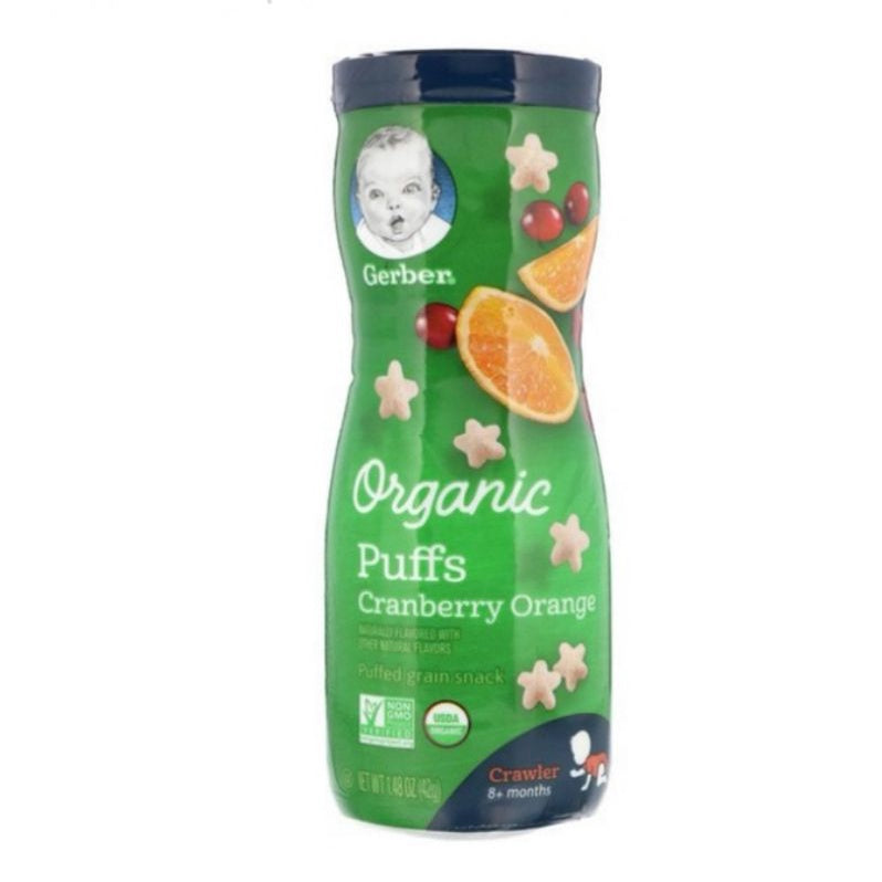 Low Cost PH | Gerber, Organic Puffs for 8+ Months, healthy finger food snacks, natural for babies