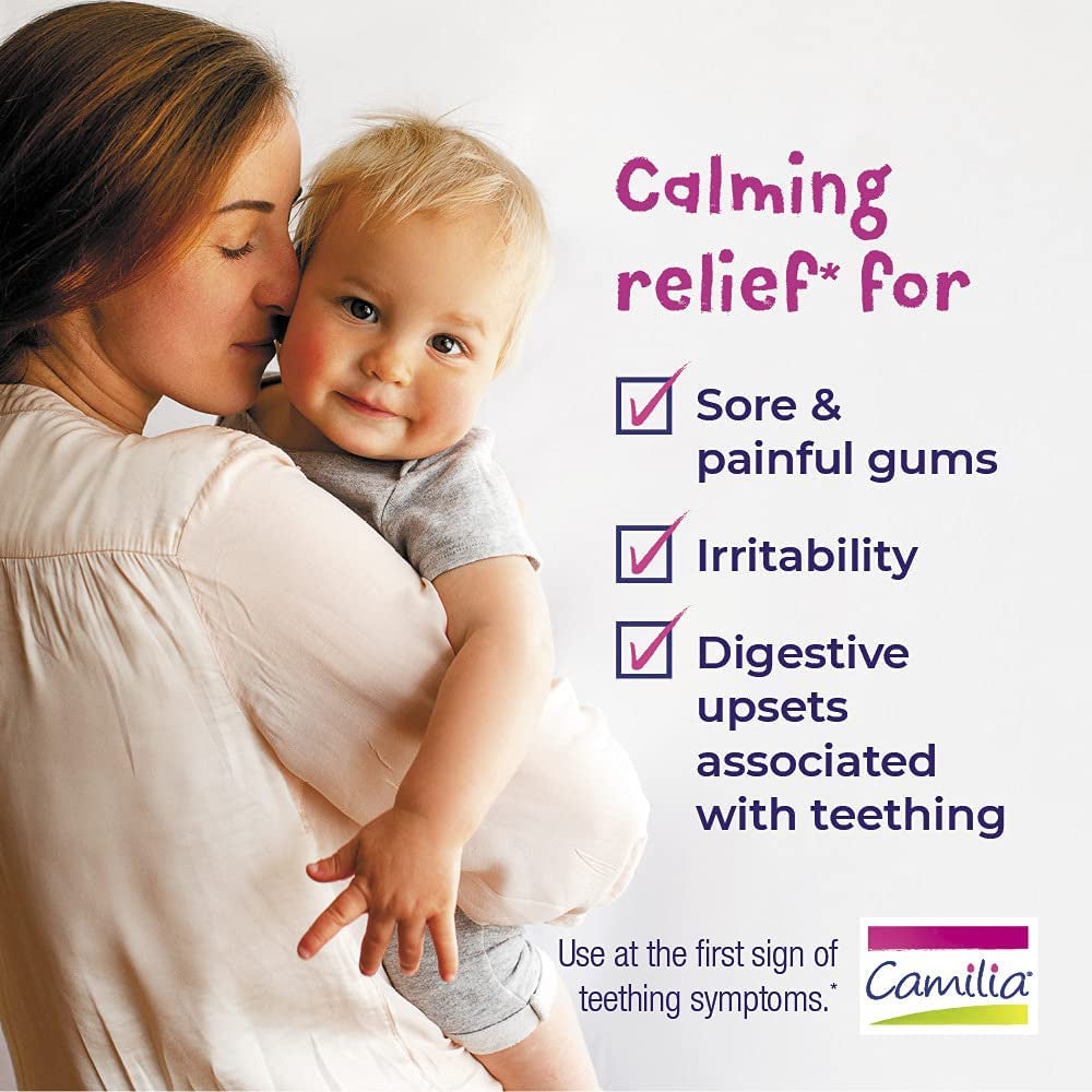 Lowcost PH | Boiron, Camilia, Teething Relief, 1 Month + , 30 Doses, 0.034 fl oz (1 ml) Each