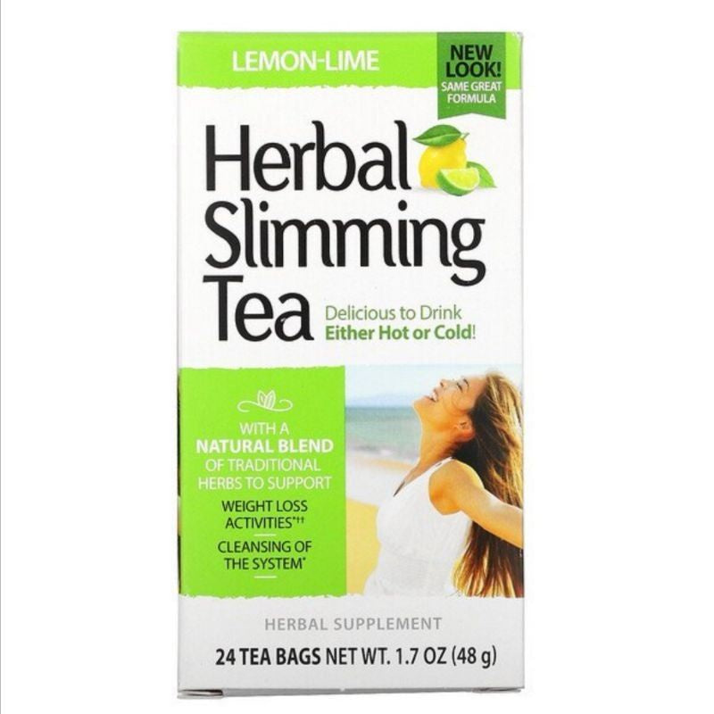 LowCostPH | 21st Century Herbal Slimming Tea Honey Lemon Caffeine Free, 24 Tea Bags, 1.7 oz (48 g)