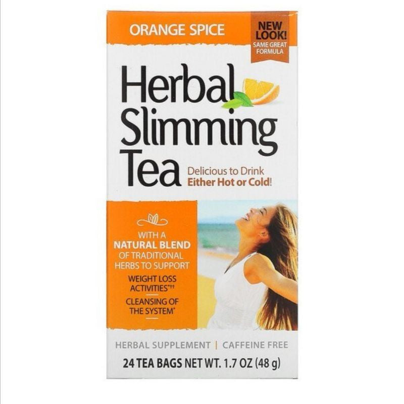 LowCostPH | 21st Century Herbal Slimming Tea Honey Lemon Caffeine Free, 24 Tea Bags, 1.7 oz (48 g)