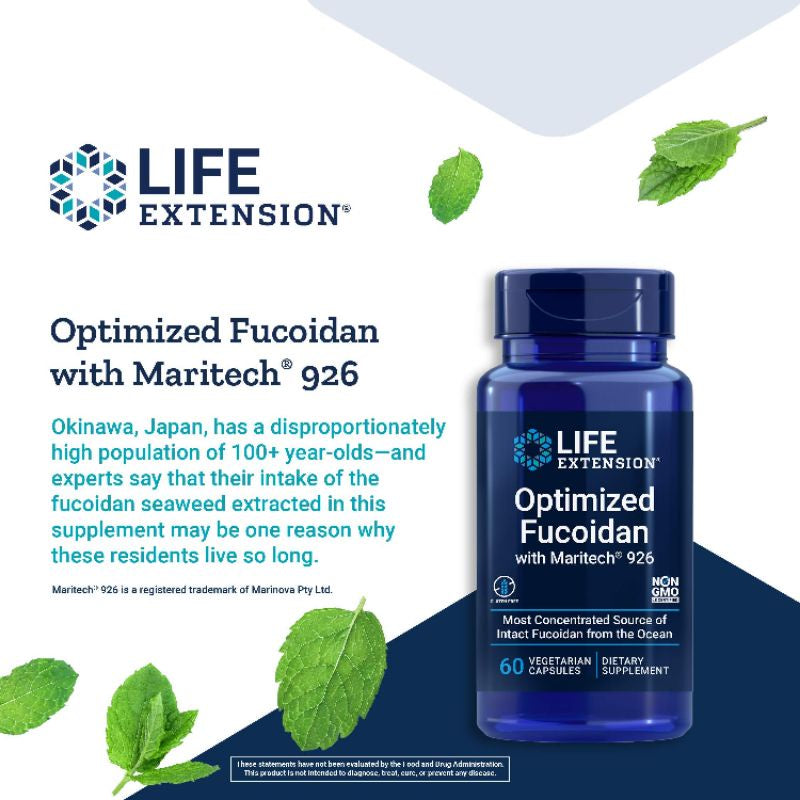 Low Cost PH | Life Extension, Optimized Fucoidan with Maritech for Immune Health Support 926,
