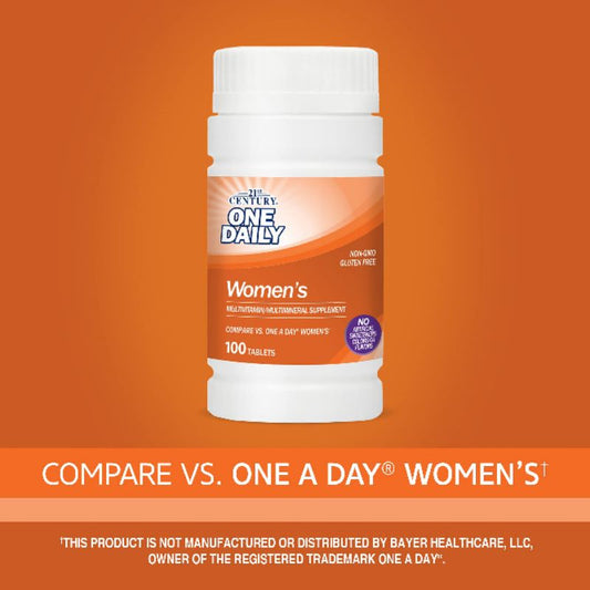 LowCostPH | 21st Century, One Daily, Women's, 100 Tablets, One Daily, Men's Health, 100 Tablets