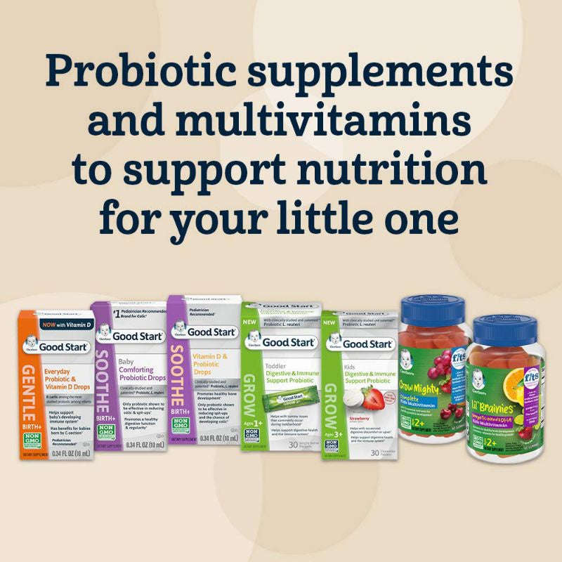 Low Cost PH | Gerber Lil Brainies Omega Tri-Blend & DHA Kids Multivitamin Grow Mighty, Bioglan Dha