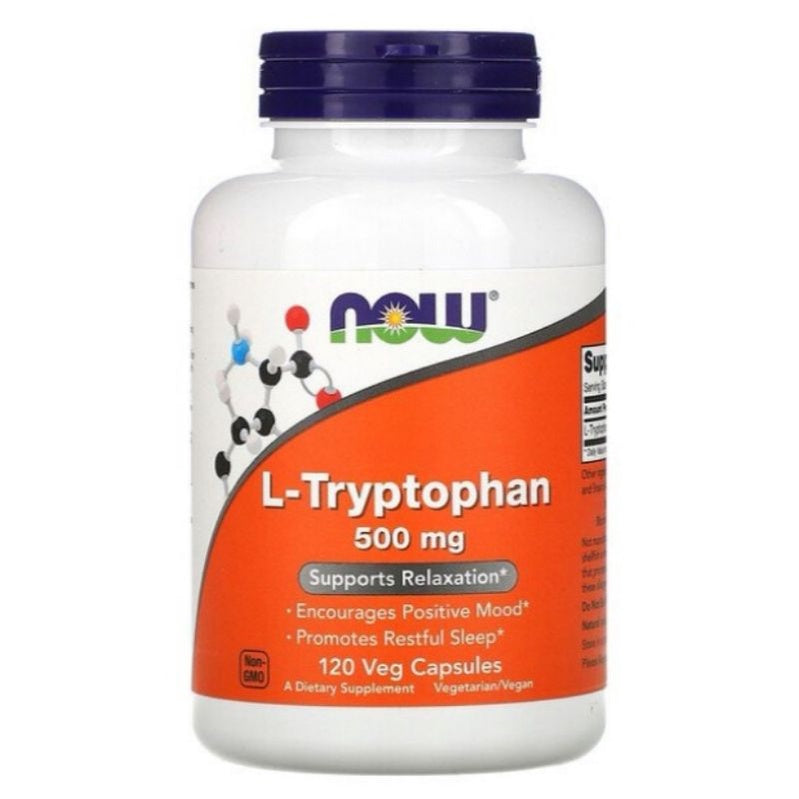 LowCostPh | NOW Foods, L-Tryptophan, 500 mg,1000mg 120 | 60 Veg Capsules | Powder