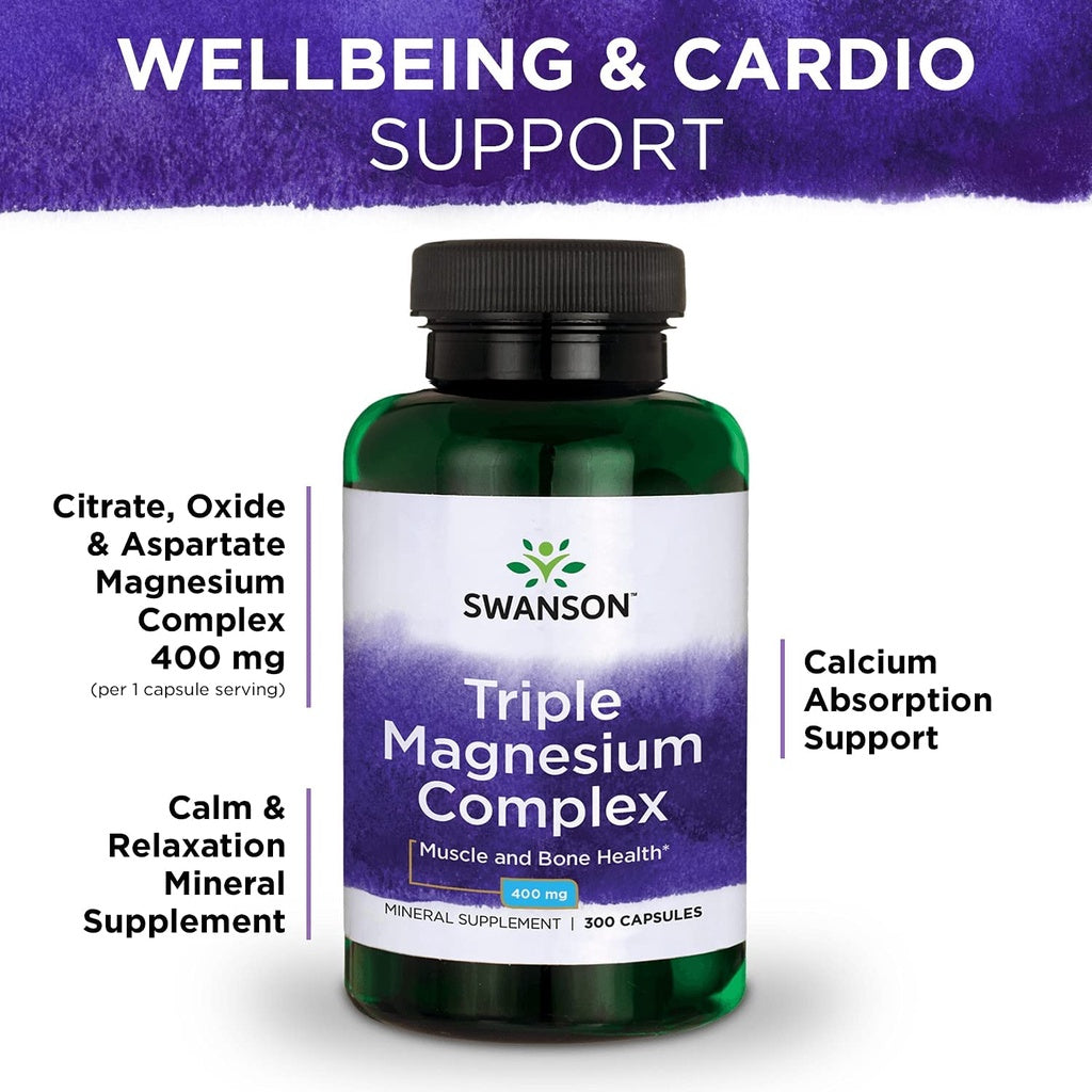 USA Onhand | Swanson Triple Magnesium Complex ( Muscle and Bone Health )