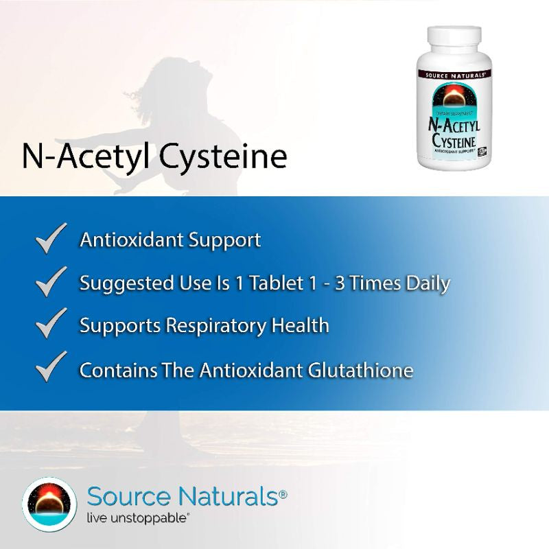 Low Cost PH | Source Naturals N-Acetyl Cysteine, NAC for Liver Detox, Respiratory, Asthma Anti-Oxida