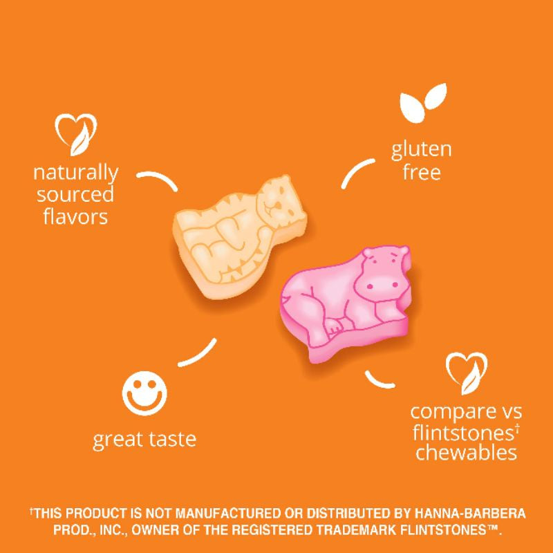 LowCostPh | 21st Century, Zoo Friends with Extra C, Orange, Multi Gummies Plus Extra C, 60 Gummies