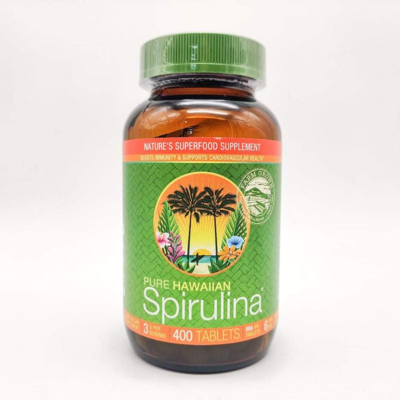 USA Onhand | Nutrex Hawaii Pure Hawaiian Spirulina, 400 / 100 Tablets Dietary Supplements.