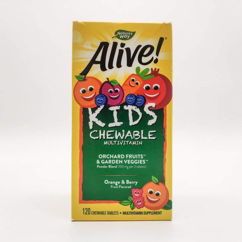 USA Onhand | Nature's Way, Alive! Kid's Chewable Complete Multivitamin, Orange + Berry