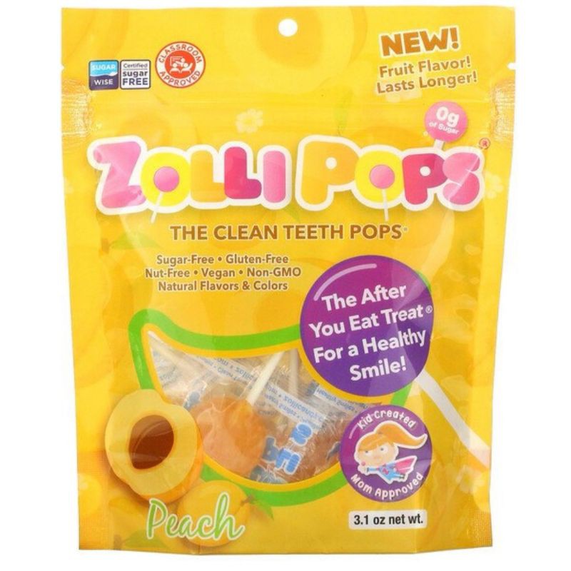 Low Cost PH | Zollipops The Clean Teeth Pops Strawberry, Orange, Raspberry, Cherry, Grape, Pineapple