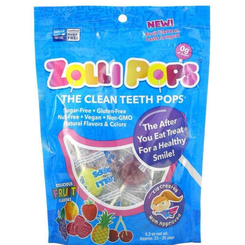 Low Cost PH | Zollipops The Clean Teeth Pops Strawberry, Orange, Raspberry, Cherry, Grape, Pineapple