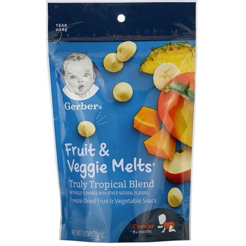 Low Cost Ph | Gerber Yogurt Melts 8+ Months Peach, Strawberry, Banana Vanilla, Organic Fruit