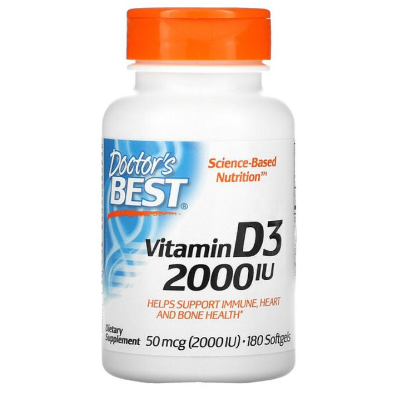 LowCostPh | Doctor's Best, Vitamin D3, 50 mcg, 25 mcg, 125mcg, Support Immune, Heart and Bone Health