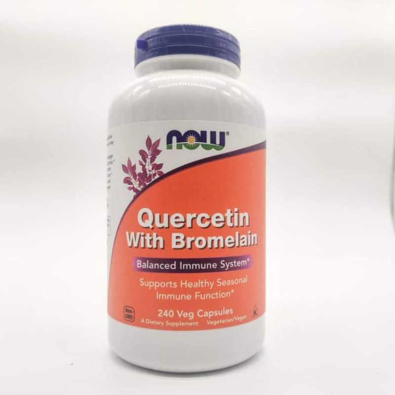 USA Onhand | Now, Quercetin with Bromelain 120 and 240 capsules