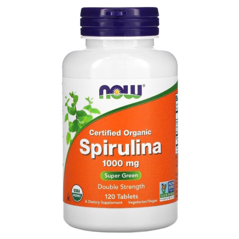LowCostPH | Now Foods Certified Organic, Spirulina, 1,000 mg, 120 Tablets Whole Food Supplements.