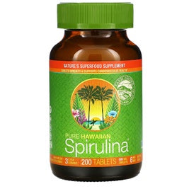USA Onhand | Nutrex Hawaii Pure Hawaiian Spirulina, 400 / 100 Tablets Dietary Supplements.