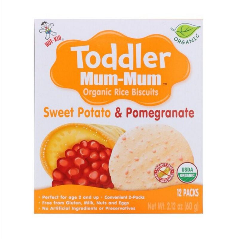 NaturalSolutions | Hot Kid, Baby Mum-Mum, Gentle Teething Wafers Organic Super Teethers, Berry,Apple