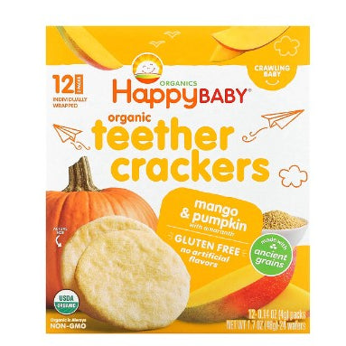 Low Cost Ph | HappyFamily Organics, Organic Teethers, Gentle Teething Wafers Dissolve Easily.