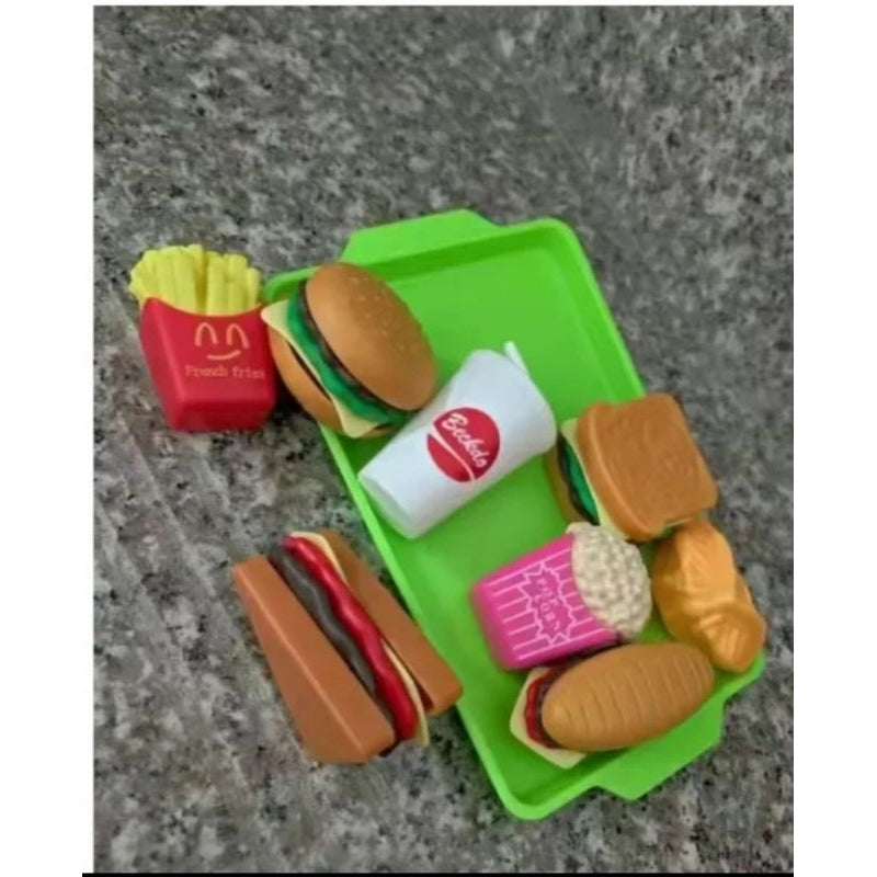 LowCostPH | play house mini hamburger and fries set simulation food
