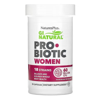 LowCostPh | NaturesPlus, GI Natural Probiotic Mega, 120 Billion CFU, Men, Women,60 Billion, Kids,