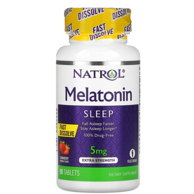 LowCostPH | Na Trol, Melatonin, Fast Dissolve, Time Release, Extra Strength, Strawberry,