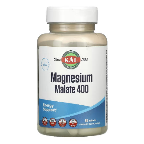 USA Onhand | KAL, Magnesium Taurate +, 400 mg, 400 mg Magnesium with Coenzyme B-6
