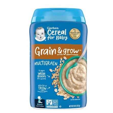 Low Cost PH | Gerber Cereal for Baby, Grain & Grow, 1st & 2nd Foods, Oatmeal, Banana, Strawberry