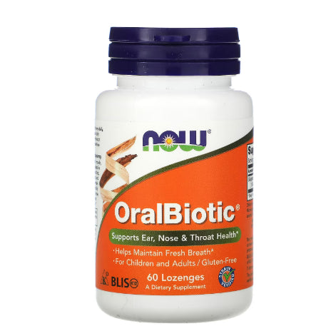 USAOnhand| NOW Foods, OralBiotic, support a healthy balance of microorganisms in the mouth