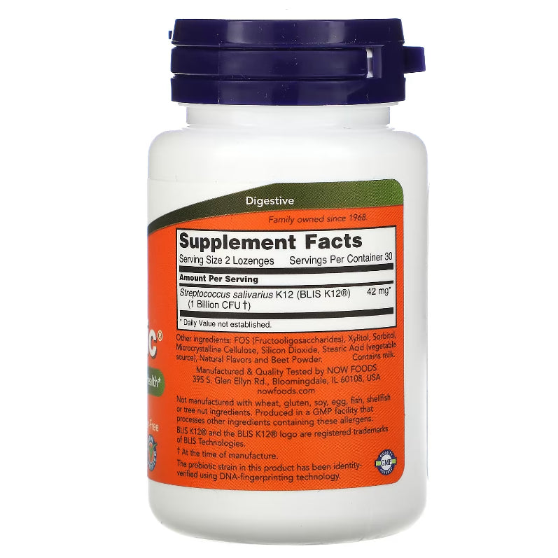 USAOnhand| NOW Foods, OralBiotic, support a healthy balance of microorganisms in the mouth