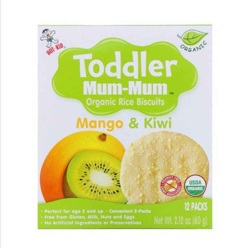 NaturalSolutions | Hot Kid, Baby Mum-Mum, Gentle Teething Wafers Organic Super Teethers, Berry,Apple