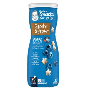 LowCostPH | Gerber Baby Snacks Grain & Grow™ Whole Grain, Puffs Iron Rich Choline  Brain Development