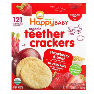 Low Cost Ph | HappyFamily Organics, Organic Teethers, Gentle Teething Wafers Dissolve Easily.