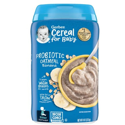 Low Cost PH | Gerber Cereal for Baby, Grain & Grow, 1st & 2nd Foods, Oatmeal, Banana, Strawberry