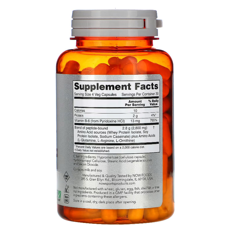 USAOnhand| NOW Foods, Sports, Amino Complete, Amino Acids, 120 Veg Capsules