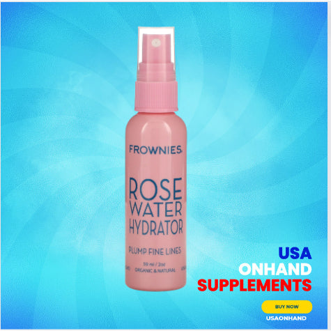 USA Onhand | Frownies, Rose Water Hydrator Spray, 2 oz (59 ml)
