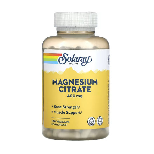 USAOnhand| Solaray, Magnesium Citrate, 133 mg, 180 VegCaps | Magnesium Glycinate