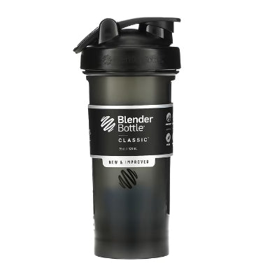 LowCostPH | Blender Bottle, Classic with Loop, Black, 28 oz (828 ml)
