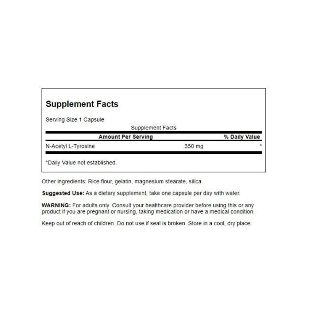 USA Onhand | Swanson, N-Acetyl L-Tyrosine ( Brain and Nervous System Health )