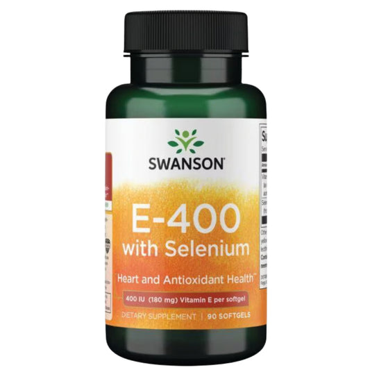 LowCostPh | Swanson, Vitamin E with Selenium, 400 IU, 90 Softgels