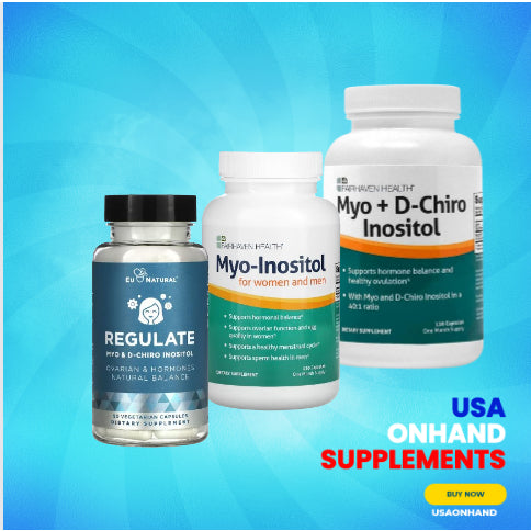 USAOnhand| Eu Natural, Regulate, MYO & D-Chiro Inositol, 90 Vegetarian Capsules