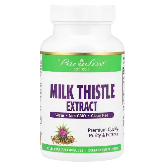 LowCostPh | Paradise Herbs, Milk Thistle Extract, 60 | 120 VegCap, Premium Quality, Purity & Potency