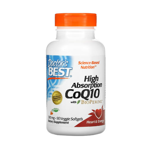 LowCostPH| Doctor's Best High Absorption CoQ10 with BioPerine, Gluten Free Naturally Fermented, Hear