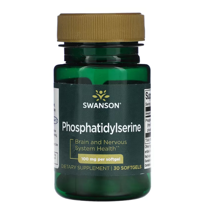 Swanson Ph | Swanson, Phosphatidylserine, 100mg, 300mg, Softgels Brain and Nervous System Health