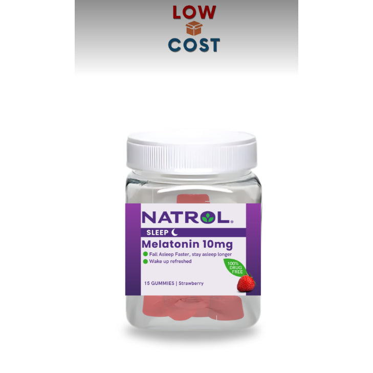 LowCostPh | Na trol, Melatonin 5mg, for Restful Sleep,5mg Strawberry-Flavored Gummies for Adult