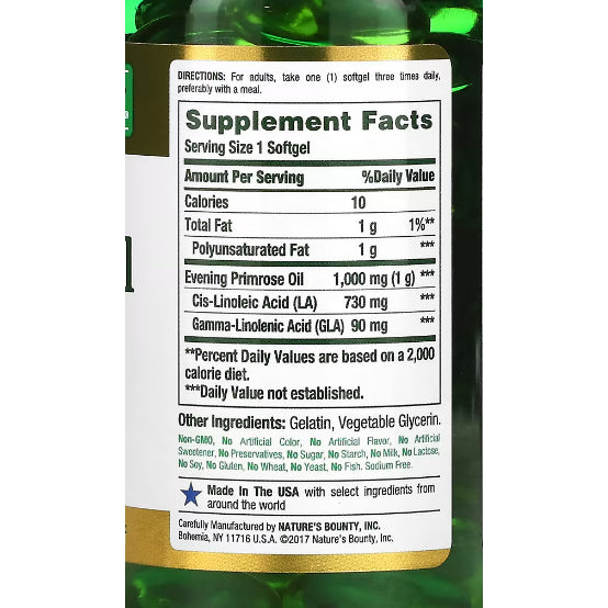 LowCostPH | Now Foods 21st Century Evening Primrose Oil 1000mg  N A T U R E s B O U N T Y