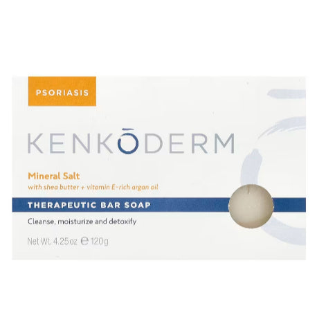 LowCostPH| Kenkoderm Psoriasis Dead Sea Mud Soap with Argan Oil & Shea Butter, 4.25 oz, 1 Bar