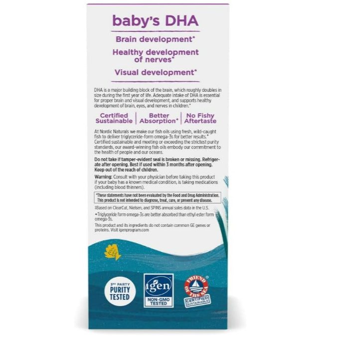 LowCostPh | Nordic Naturals, DHA Infant w/ Vitamin D3 | Baby's Vitamin D3, Liquid, 10 mcg | Baby DHA
