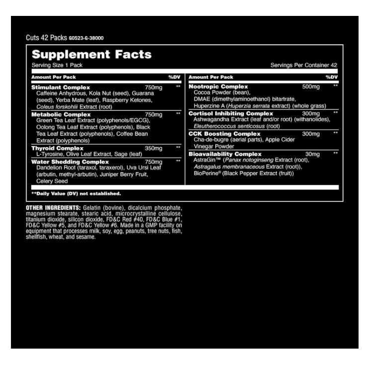 LowCostPH| Animal Cuts Thermogenic Fat Burner - Weight Loss Pills for Women and Men for Metabolism