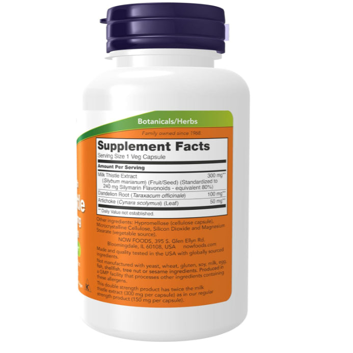LowCostPH | NOW Foods, Milk Thistle, Double Strength, 300 mg, Milk Thistle w/ Turmeric, 150mg VegCap